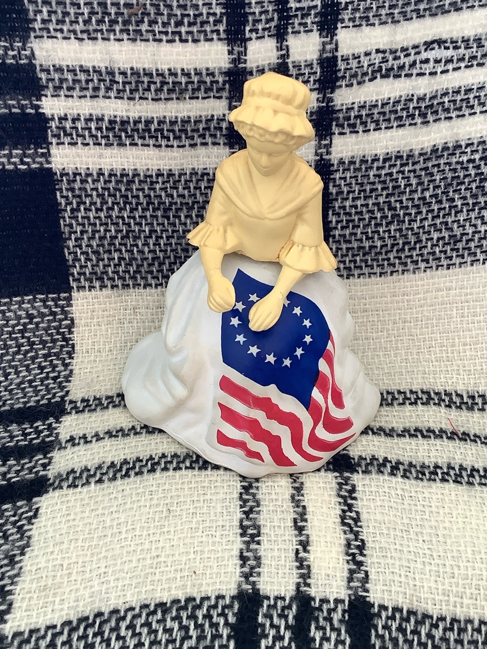 Betsy Ross figurine Avon display bottle